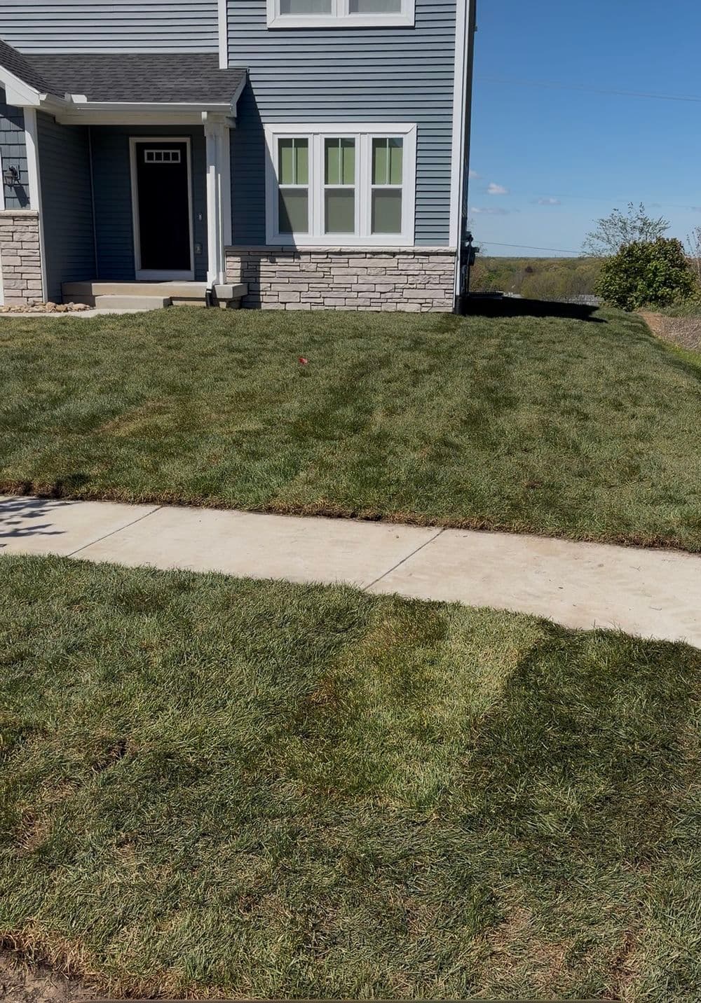 New Home Sod Installation Replaces Sandy Fill Dirt in Galesburg image