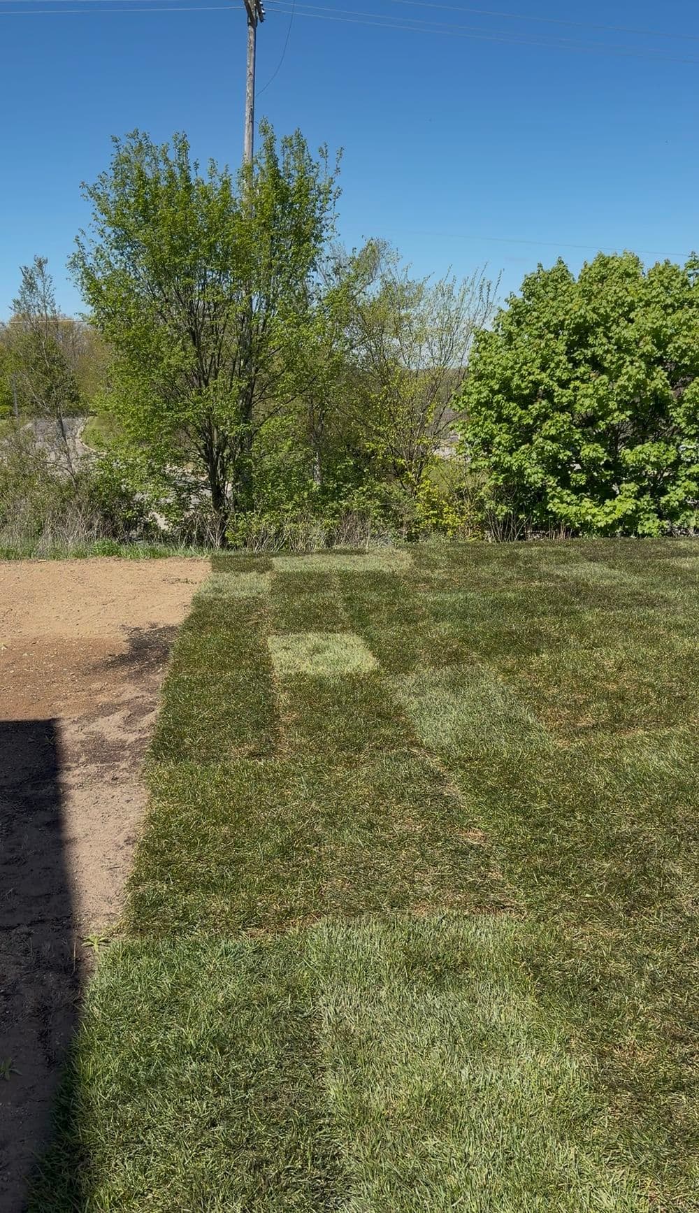 Gallery photos for New Home Sod Installation Replaces Sandy Fill Dirt in Galesburg: Image #2