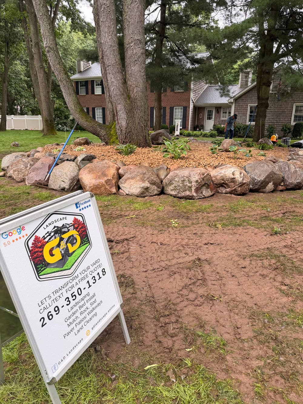 Project Boulder Garden Bed build in Kalamazoo image
