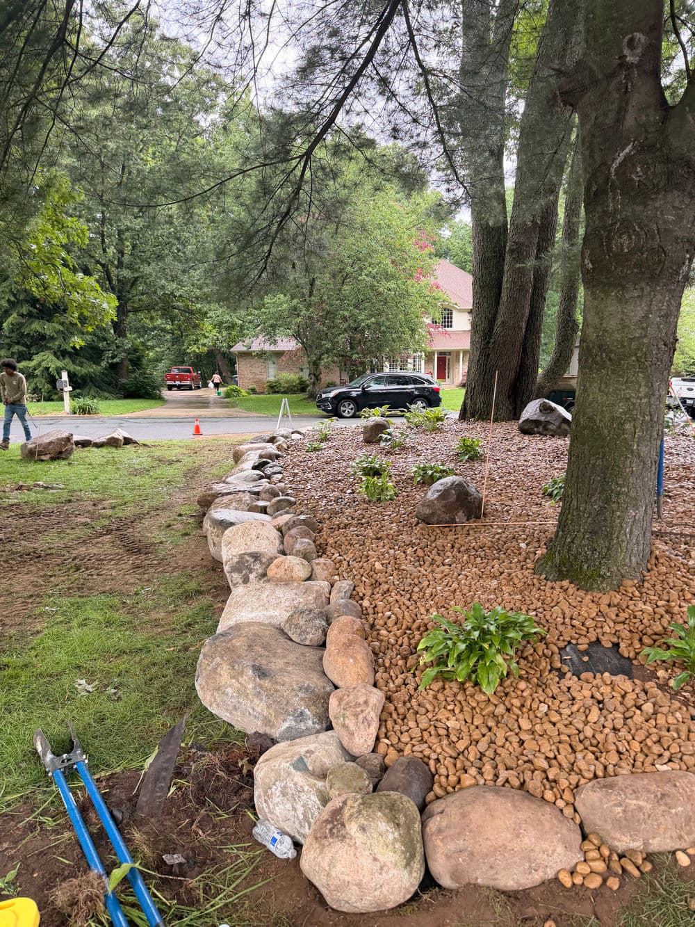 Gallery photos for Boulder Garden Bed build in Kalamazoo: Image #1