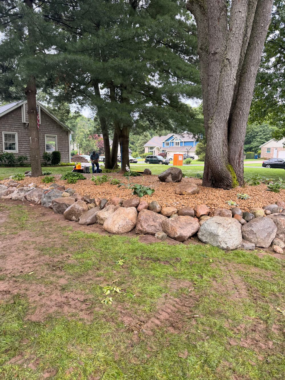 Gallery photos for Boulder Garden Bed build in Kalamazoo: Image #4