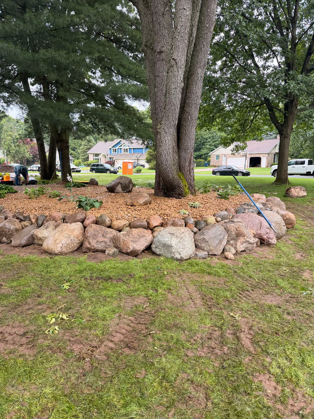 Gallery photos for Boulder Garden Bed build in Kalamazoo: Image #5