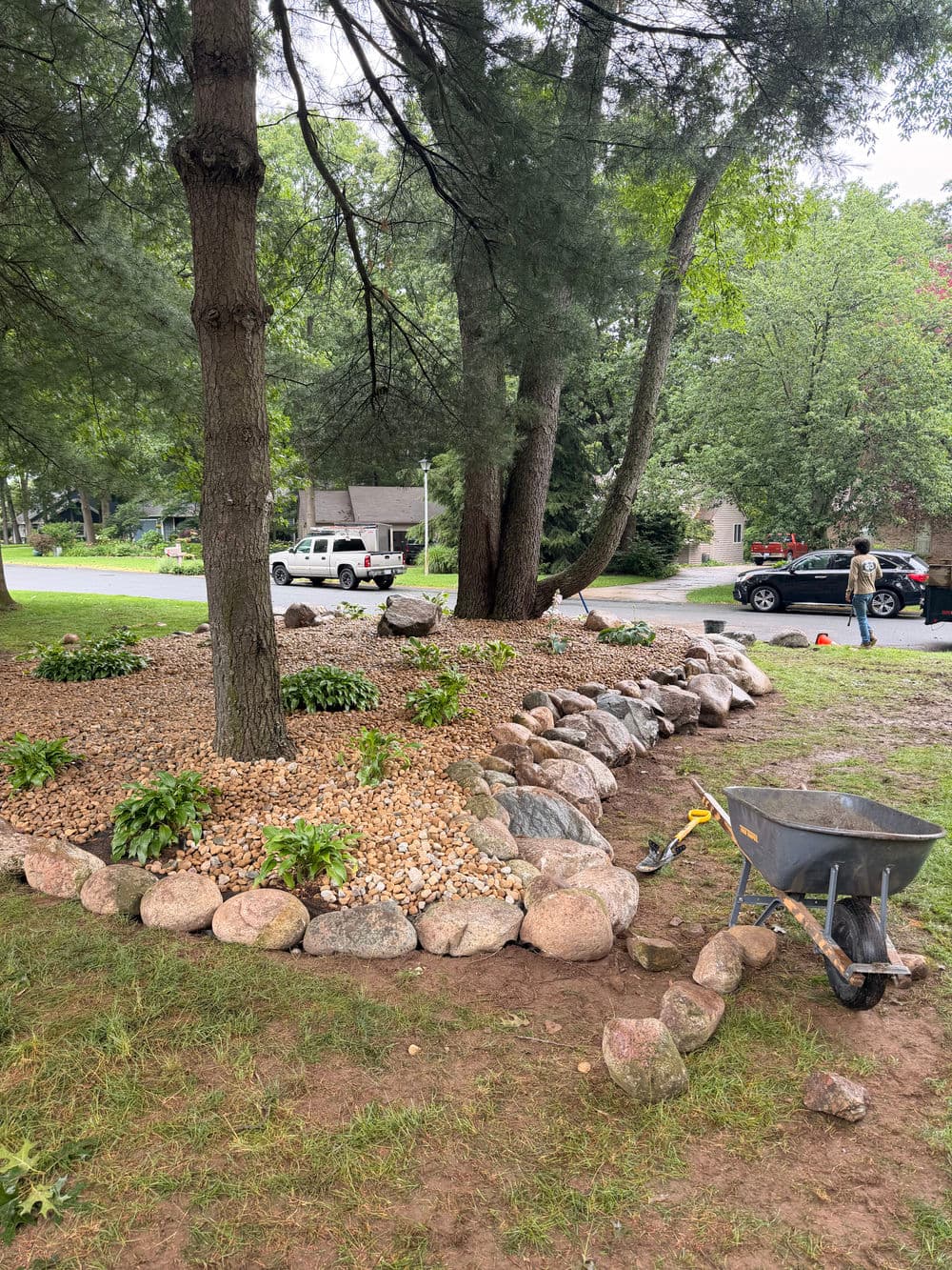 Gallery photos for Boulder Garden Bed build in Kalamazoo: Image #6